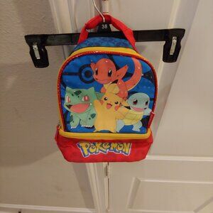 Pokemon Pikachu Lunch Bag Box Pikachu Insulated Dual Compartment